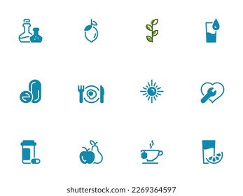 Simple vector icon on a theme vitamins and supplements for good health