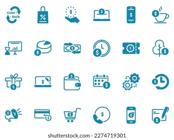 Simple vector icon on a theme cashback and payments