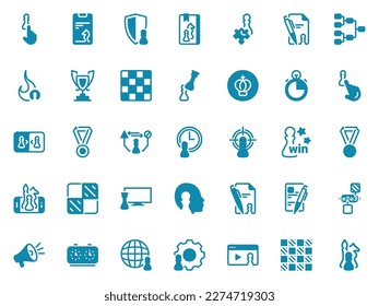 Simple vector icon on a theme chess