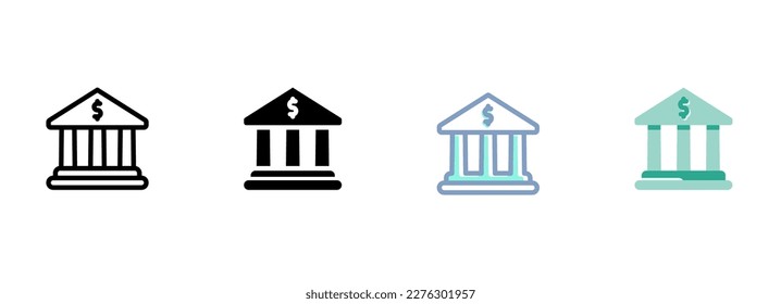 Simple vector icon on a theme bank