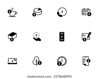 Simple vector icon on a theme money