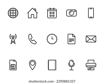 Simple vector icon on a theme Internet, phone, smartphone, function, communication,