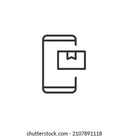 simple vector icon online shop editable. isolated on white background.
