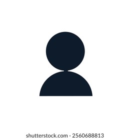 simple vector icon of a person for profile