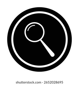 Einfache Vektorsymbol-Suche. Symbol suchen. Lupen- oder Lupenzeichen Vektorlupe oder Lupensymbol. 10 EPS