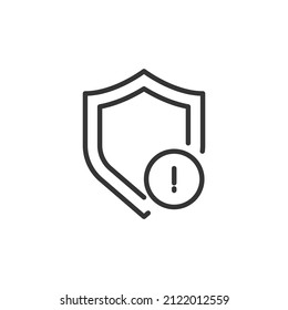 simple vector icon Shield editable. isolated on white background.