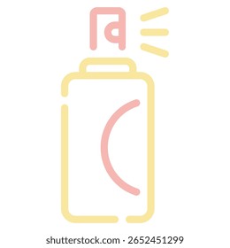 A simple vector icon of a shimmering spray bottle.