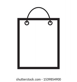 simple vector icon with shopping bags shape