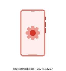 Simple vector icon smartphone, customization