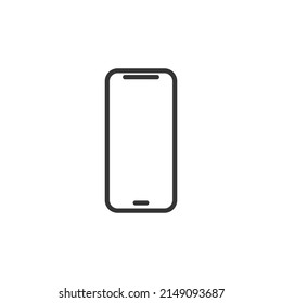 simple vector icon smartphone editable. isolated on white background. 