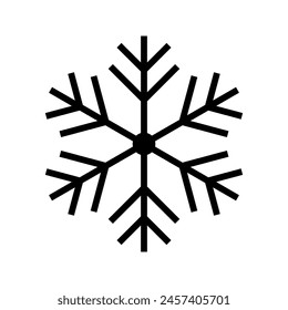 simple vector icon of snowflakes