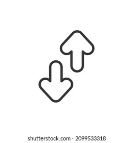 simple vector icon Sorting editable. isolated on white background. 