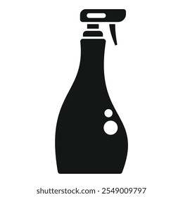 Simple vector icon of a spray bottle, perfect for concepts about cleaning products and housework