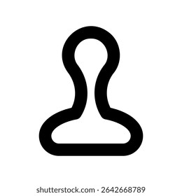Simple vector icon stamp, seal