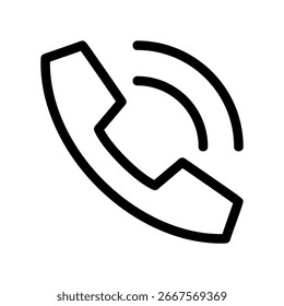 Simple vector icon telephone call