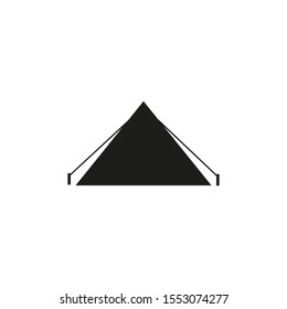 simple vector icon triangular tent 