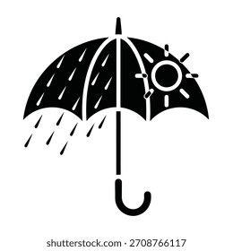 Simple vector icon for weather and protection needs.