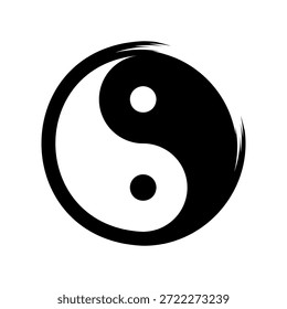 Icono de Vector simple Yin Yang