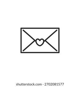 Einfache Vektorsymbole [Brief, E-Mail, Liebesbrief]