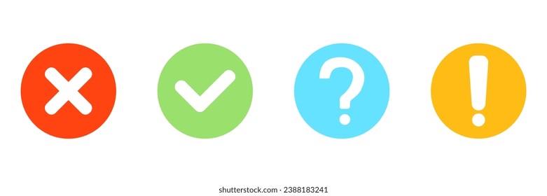 Iconos vectoriales simples de signos en un fondo aislado blanco en un estilo plano