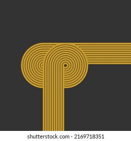 Simple line background. Vector illustration.