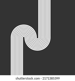 Simple line background. Vector illustration.