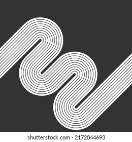 Simple line background. Vector illustration.