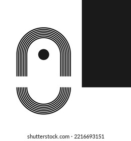 Simple line background. Vector illustration.