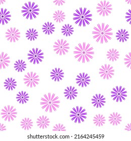 simple vector illustration abstract  flowers pattern