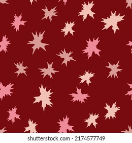 simple vector illustration abstract flowers pattern
