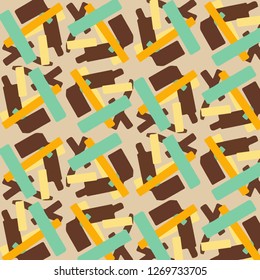Simple vector illustration. Abstract geometric background pattern