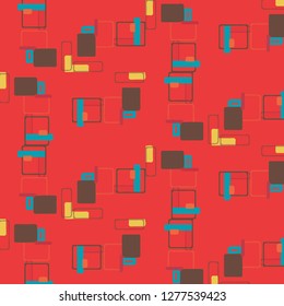 Simple vector illustration. Abstract geometric background pattern
