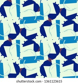 Simple vector illustration. Abstract geometric background pattern