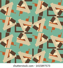 Simple vector illustration. Abstract geometric background pattern