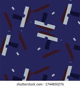 Ilustración vectorial simple. Patrón de fondo geométrico abstracto