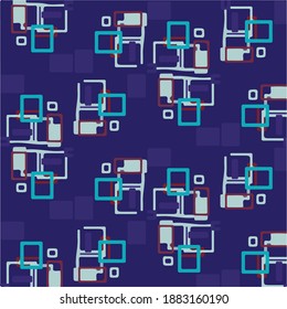 Einfache Vektorgrafik. Abstraktes geometrisches Hintergrundmuster
