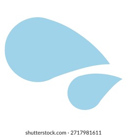 Simple Vector Illustration of Abstract Water or Liquid Element for Cleanliness