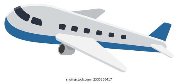 Einfache Vektorgrafik eines Flugzeugs