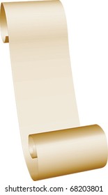 Simple vector illustration of ancient scroll