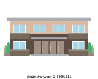 Simple vector illustration of an apartment