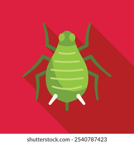 Simple vector illustration of an aphid, a small sap sucking insect that is a common garden pest