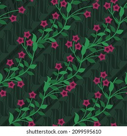 simple vector illustration batik letter s or parang modification pattern variant