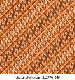 simple vector illustration batik letter s or parang modification pattern variant