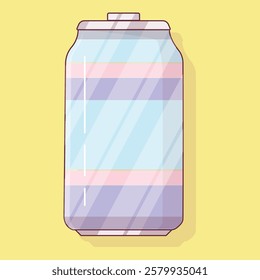 Simple vector illustration of a beverage can icon