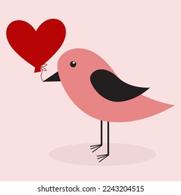 simple vector illustration  with birds