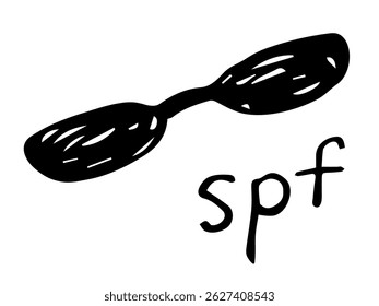 Simple vector illustration. Black sunglasses, eye protection from ultraviolet rays. Summer vacation.