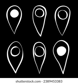 simple vector illustration black and white  points
