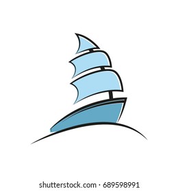 A simple vector illustration of a boat.  