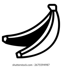 Simple vector illustration of a bunch of bananas.