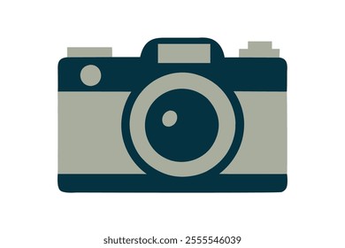 Simple vector illustration of a camera.